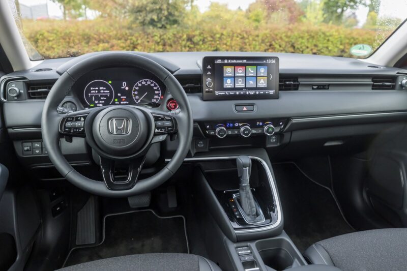 het interieur van de honda hrv