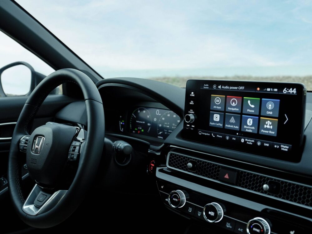 het interieur van de honda civic