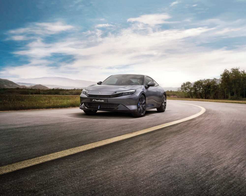 de honda prelude schuin van voren